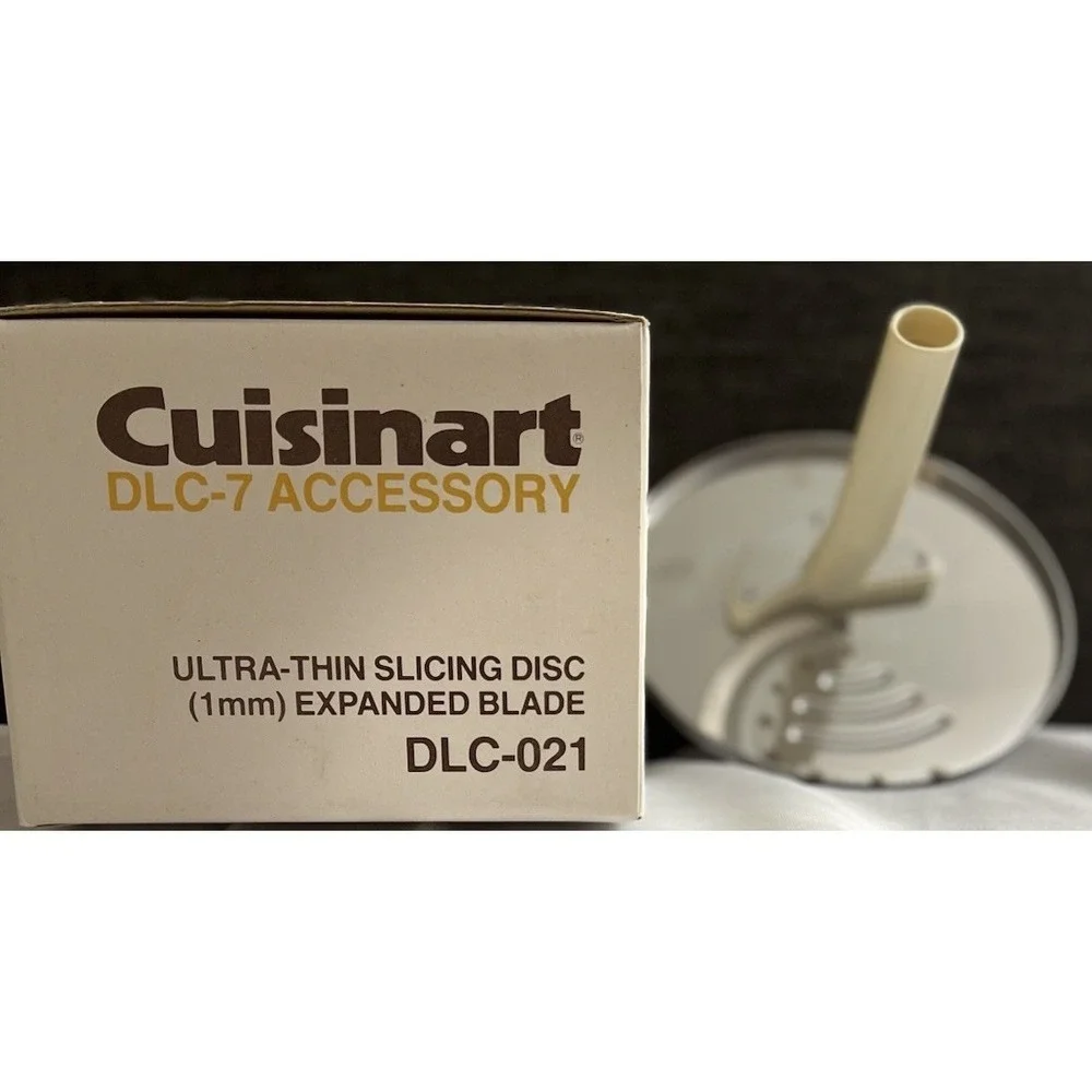 NOS Cuisinart DLC-021 Ultra Thin Slicing Disc Blade DLC-7 Accessory 1mm